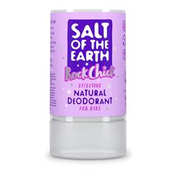 Natural deodorant stick for kids - safe gentle and effective. 90g, Salt Of the Earth