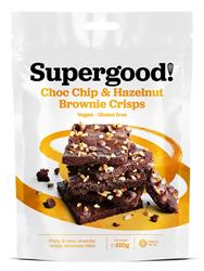 Choc Chip & Hazelnut Brownie Crisps 110g, Superfood Bakery