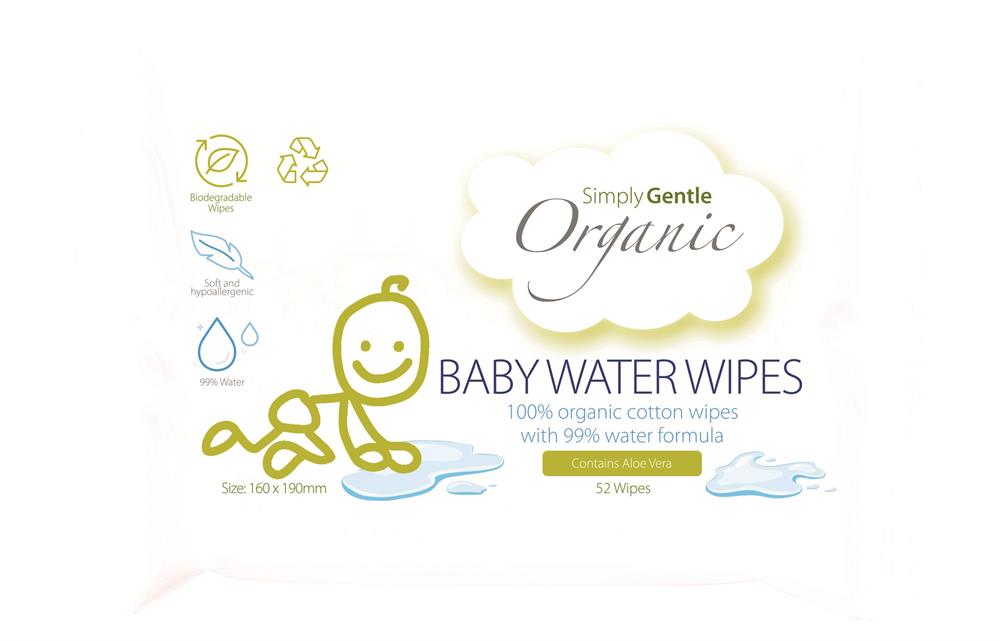 Simply doux Organic Baby Wipes 52