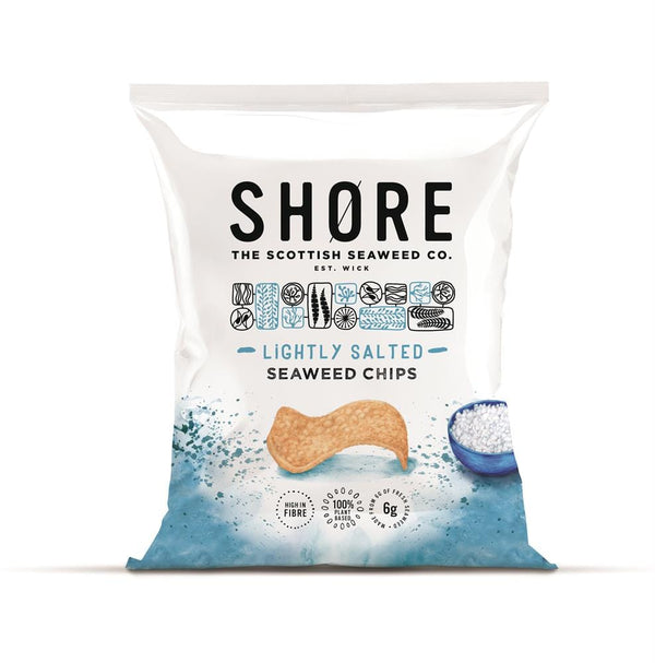 Shore Scottish Seaweed Seaweed Chips - Sea Salt 25g