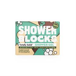 Shower Blocks Solid Shower Gel in Cedarwood & Eucalyptus 100g, Shower Blocks