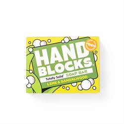 Hand Blocks Soap - Lime & Sandalwood 100g, Shower Blocks