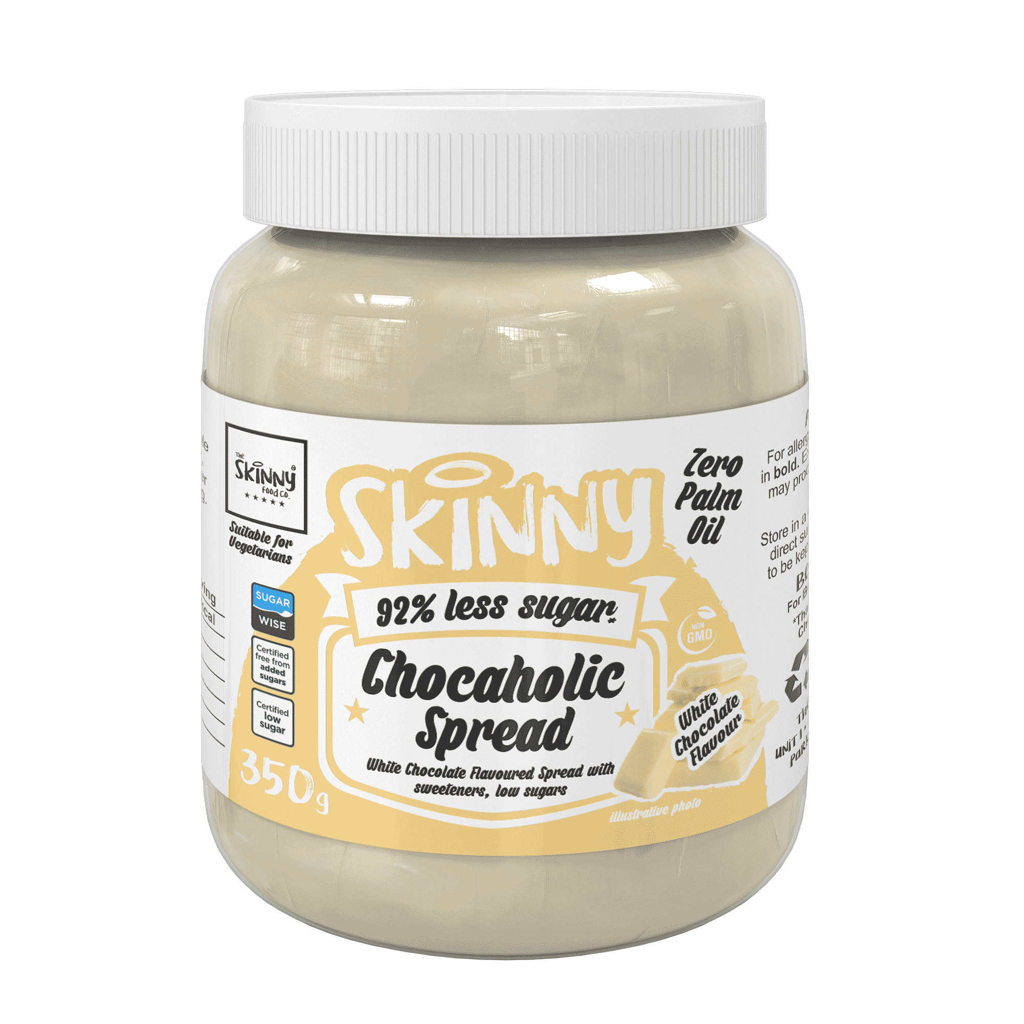 The Skinny Food Co Chocaholic Spread 350g White Chocolate