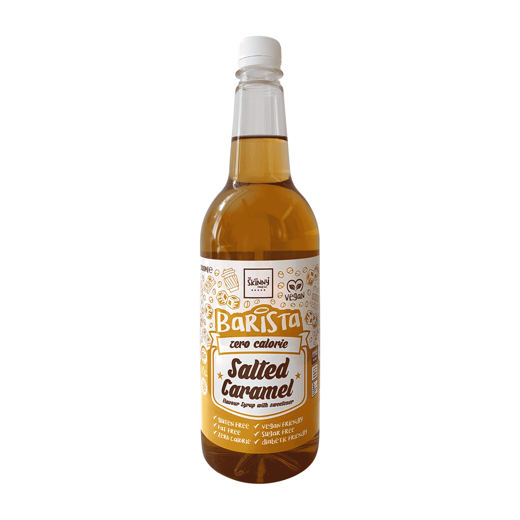 The Skinny Food Co Coffee Syrup 1000ml Salted Caramel Coffee Syrup