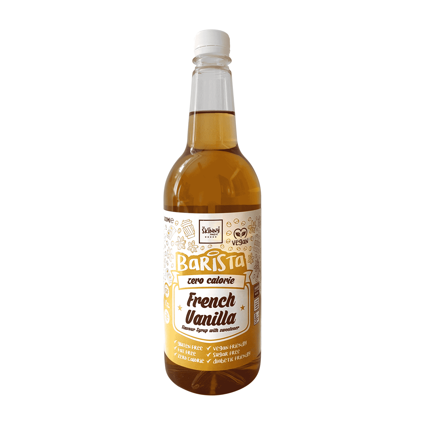 The Skinny Food Co Coffee Syrup 1000ml French Vanilla Coffee Syrup