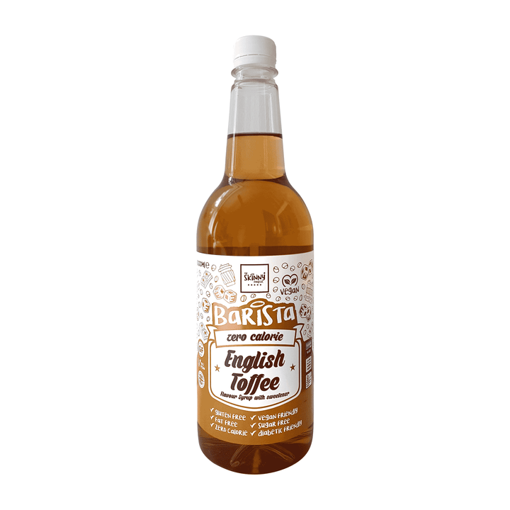 The Skinny Food Co Coffee Syrup 1000ml English Toffee Coffee Syrup