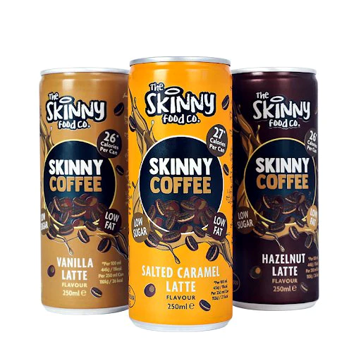 The Skinny Food Co Skinny RTD Low Calorie Coffee 12x250ml Hazelnut Latte