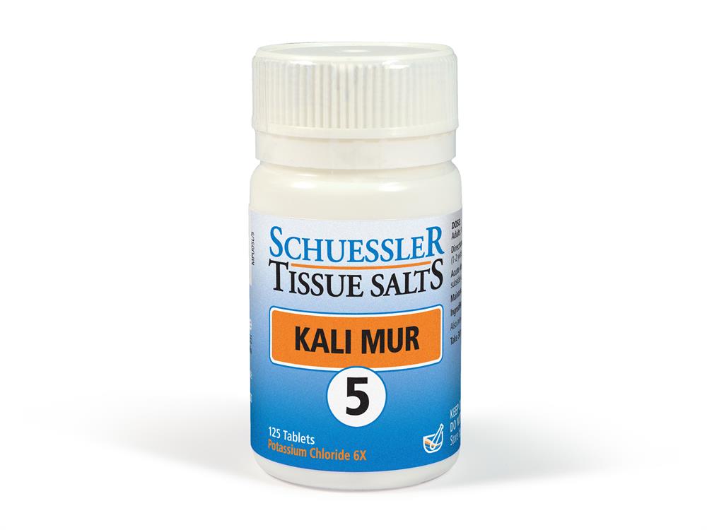 Schuessler nr 5 Kali Mur Tissue Salts 125 flikar