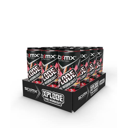 SCI-MX X-PLODE Pre-Workout Energy Drink 12x330ml Atomic Passion