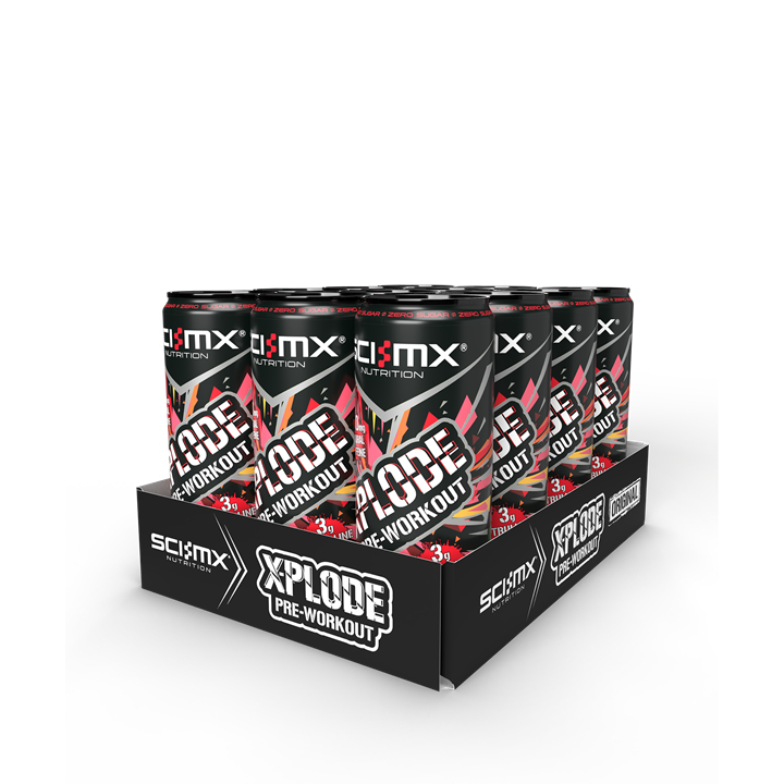 SCI-MX X-PLODE Pre-Workout Energy Drink 12x330ml Atomic Passion