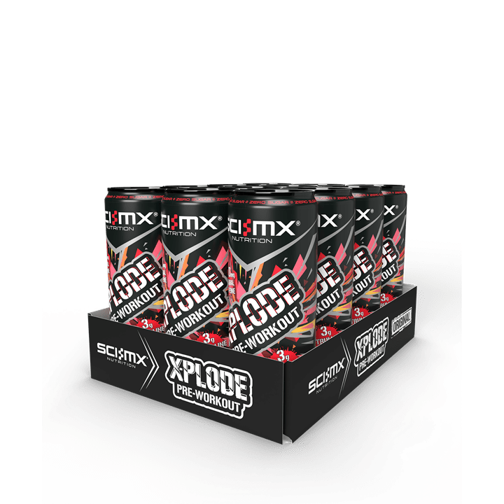 SCI-MX X-PLODE Pre-Workout Energy Drink 12x330ml Atomic Passion