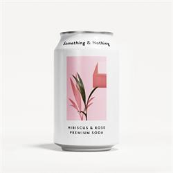 Hibiscus & Rose Premium Soda 330ml, Something & Nothing