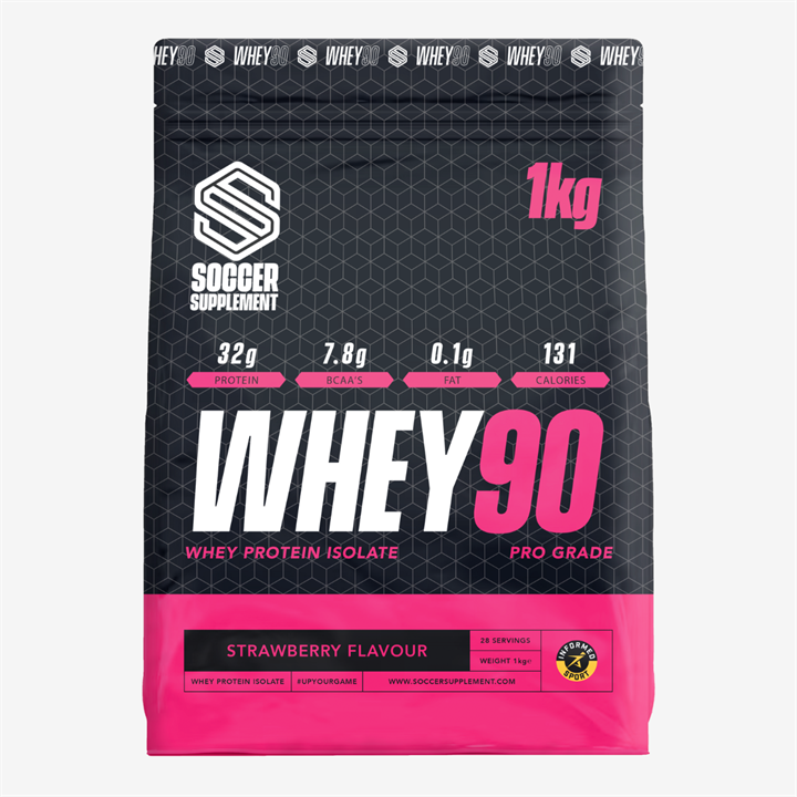 Soccer Supplement Whey 90 1kg Strawberry