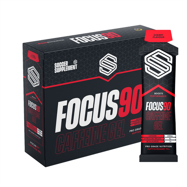 Soccer Supplement Focus90 Caffeine Gel 12x70g Cherry