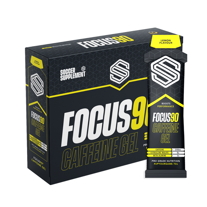 Soccer Supplement Focus90 Caffeine Gel 12x70g Lemon