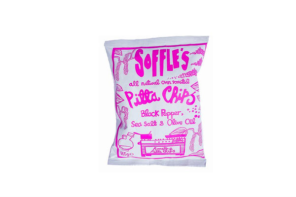 Soffles Pitta Chips Black Pepper Pitta Chips 165g