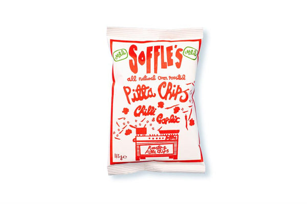 Soffles Pitta Chips Chilli & Garlic Pitta Chips 165g