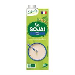 Org Mild Soya Drink + Apple Juice Soya Drink 1ltr (Blue), Sojade