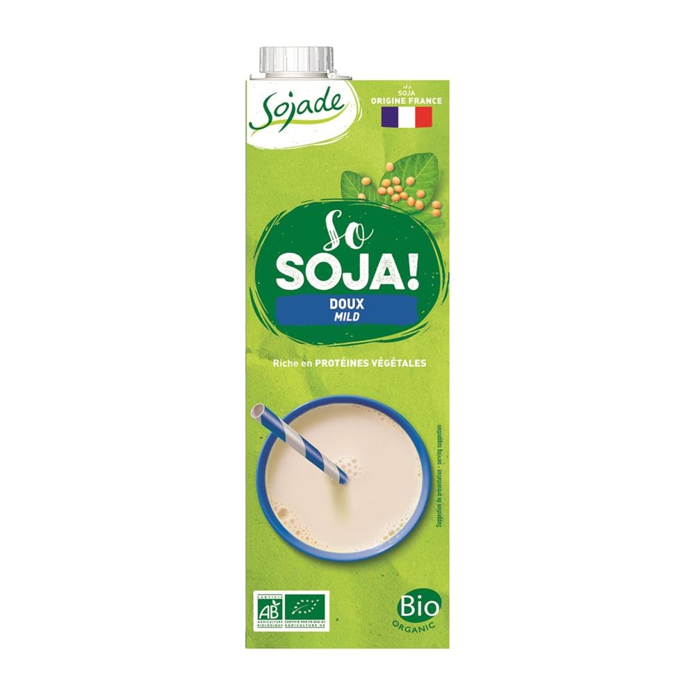 Sojade Org Mild Soya Drink + Apple Juice Soya Drink 1ltr (Blue)