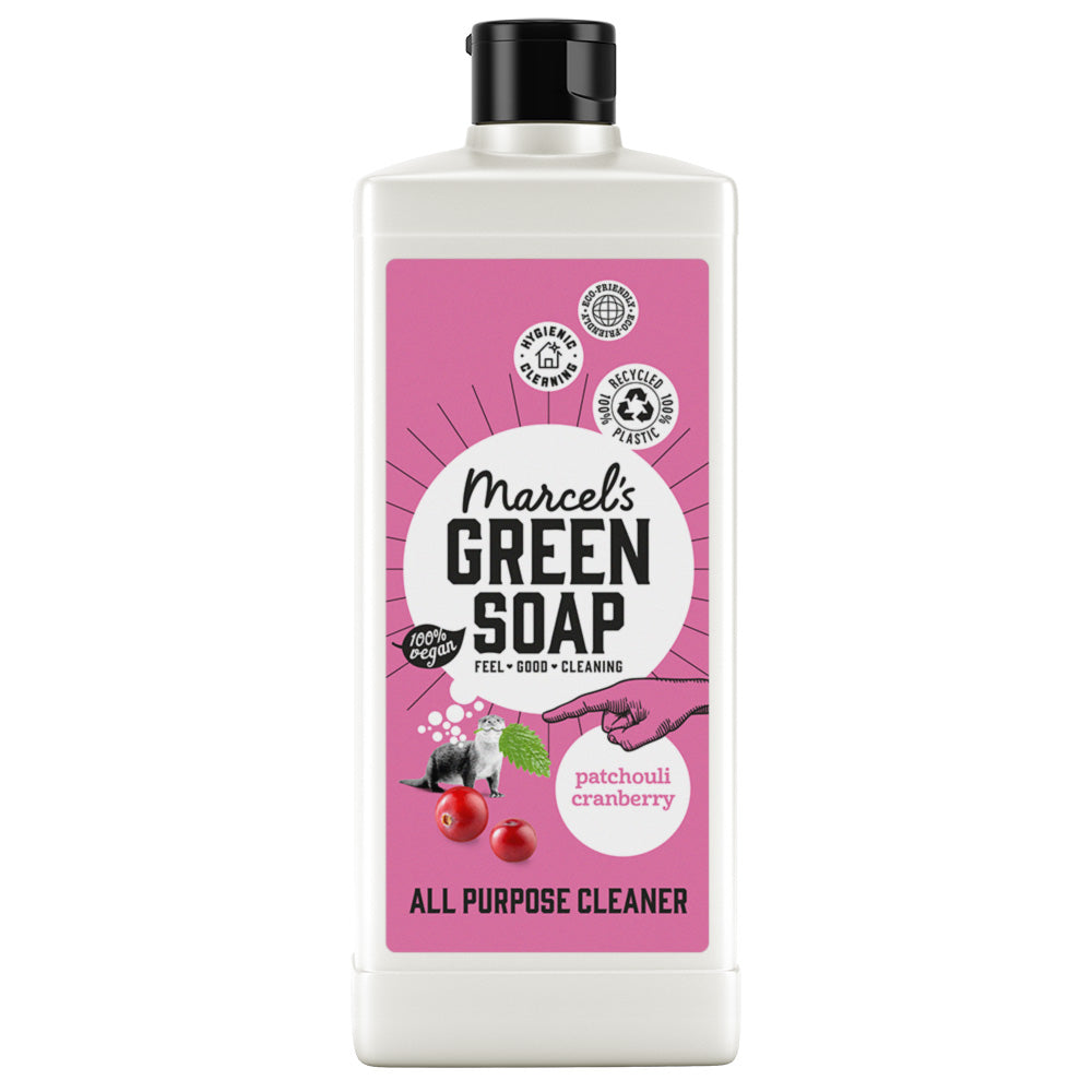 Sapone verde marcel patchouli e mirtillo rosso pulitore per scopi 750ml