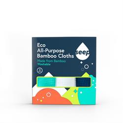 100% Bamboo All Purpose Cloths 3 Pack, Seep