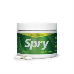 Spry Natural Spearmint  Xylitol Gum - 100 piece tub, Spry