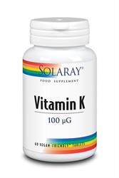 Vitamin K 100mcg 60 Tablets, Solaray