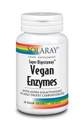 Vegan Enzymes 30 Veg Capsules, Solaray