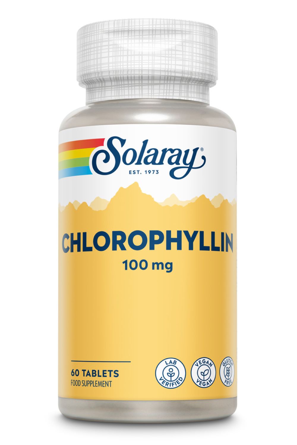 Solaray clorofilline 100mg 60 compresse verdure