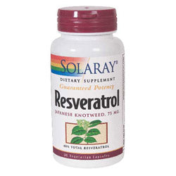 Resveratrol Plus 75mg 30 Veg Capsules, Solaray