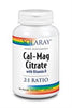 Cal-Mag Citrate with Vitamin D - 90ct - veg caps, Solaray