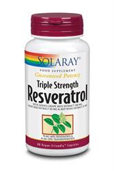 Resveratrol Triple Strength 60 Capsules, Aubrey Organics