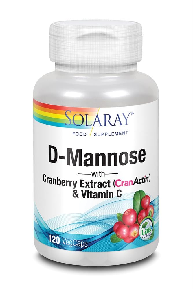 SOLARAY D-Mannose avec cranactin 120CT