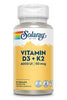 Vitamin D3 & K2, Solaray