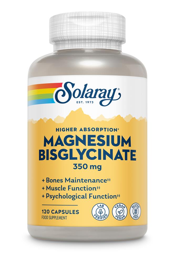 Solaray magnesio bisglicinato 350mg 120 VCAPS