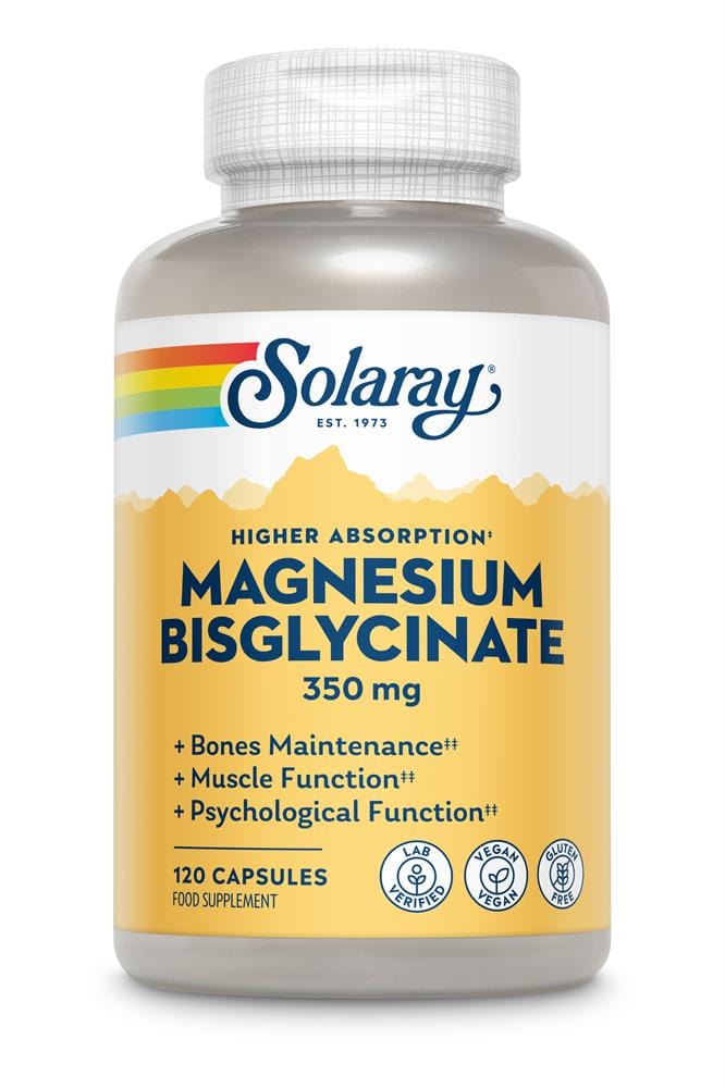 Solaray hořčík bisglycinate 350mg 120 vcaps