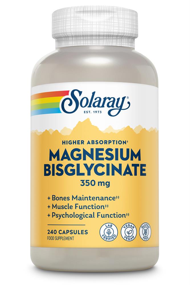 Solaray magnesio bisglicinato 350 mg