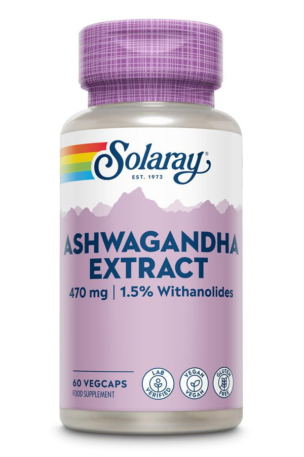 Ekstrakt Solaray Ashwaganda 470 mg 60 warzyw kapsułek