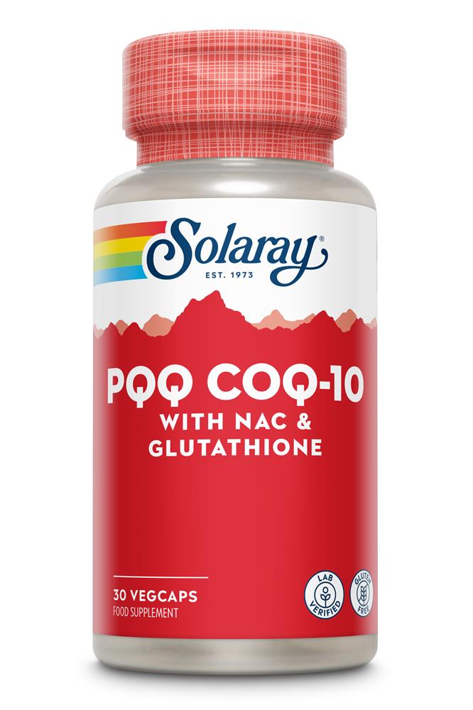 SOLARAY PQQ COQ10 GLUTATHIONE NAC 30 VCAPS