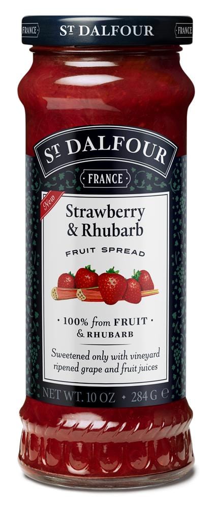 St Dalfour Strawberry & Rabarb Fruit Spread 284G