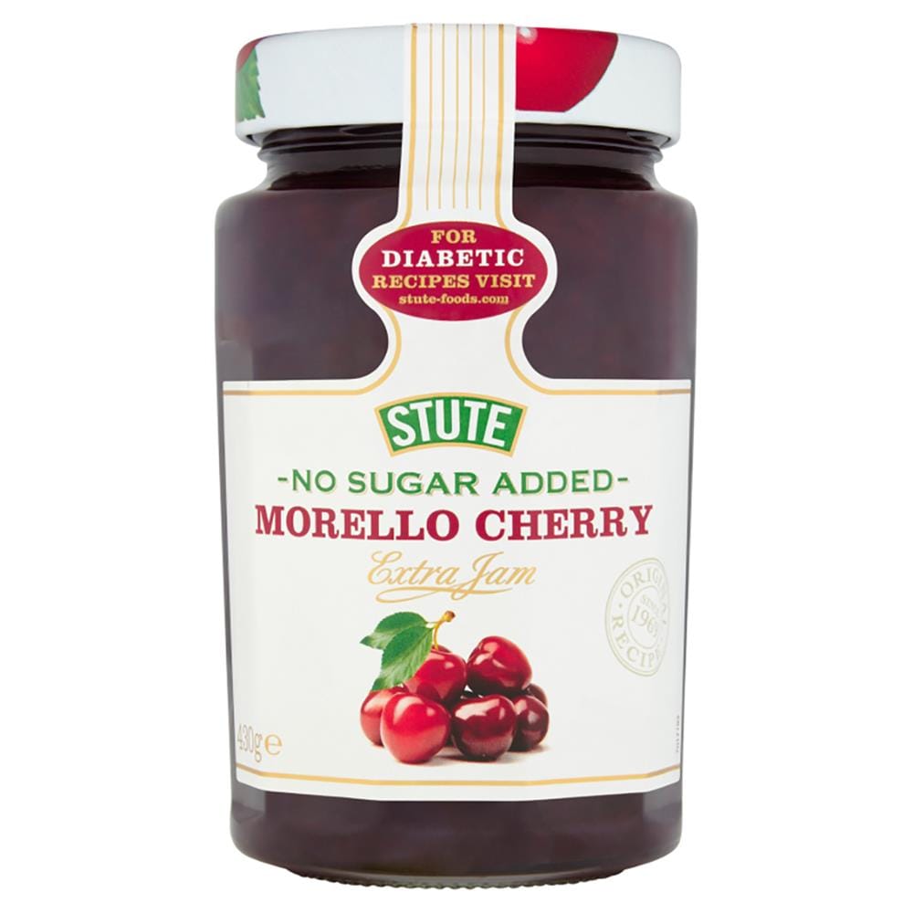 Stute No Sugar Добавена е Morello Cherry Jam 430g