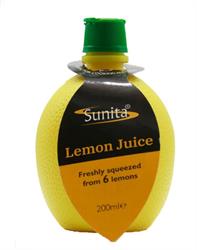 Lemon Juice 200ml, Sunita