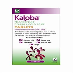 Kaloba Pelargonium Cough & Cold Relief Tablets 30s, Schwabe