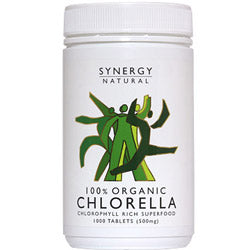 Organic Chlorella 1000 Tablets, Synergy Natural