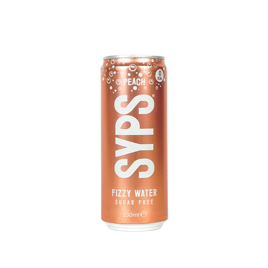 SYPS Fizzy Water 12x330ml Peach