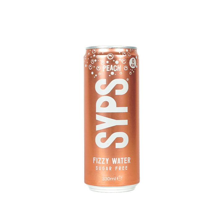 SYPS Fizzy Water 12x330ml Peach