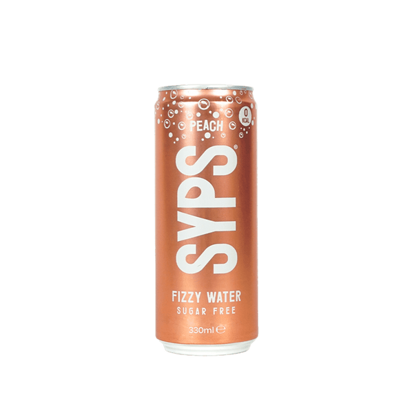 SYPS Fizzy Water 12x330ml Peach