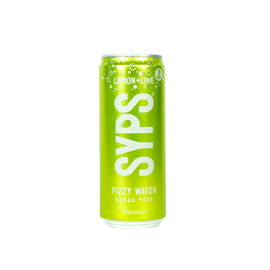 SYPS Fizzy Water 12x330ml Lemon & Lime