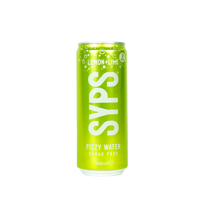 SYPS Fizzy Water 12x330ml Lemon & Lime