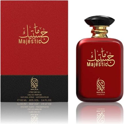 Majestic 100ml Perfume by Nylaa Rouge Blend of Woody Floral Aroma with Tonka Bean & Sweet Vanilla Unisex Eau De Parfum